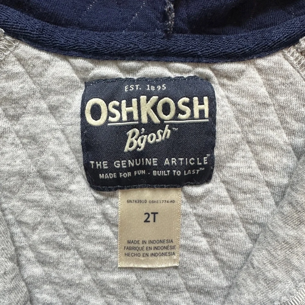 Quilted Toddler Boy Hoodie Spring Coat